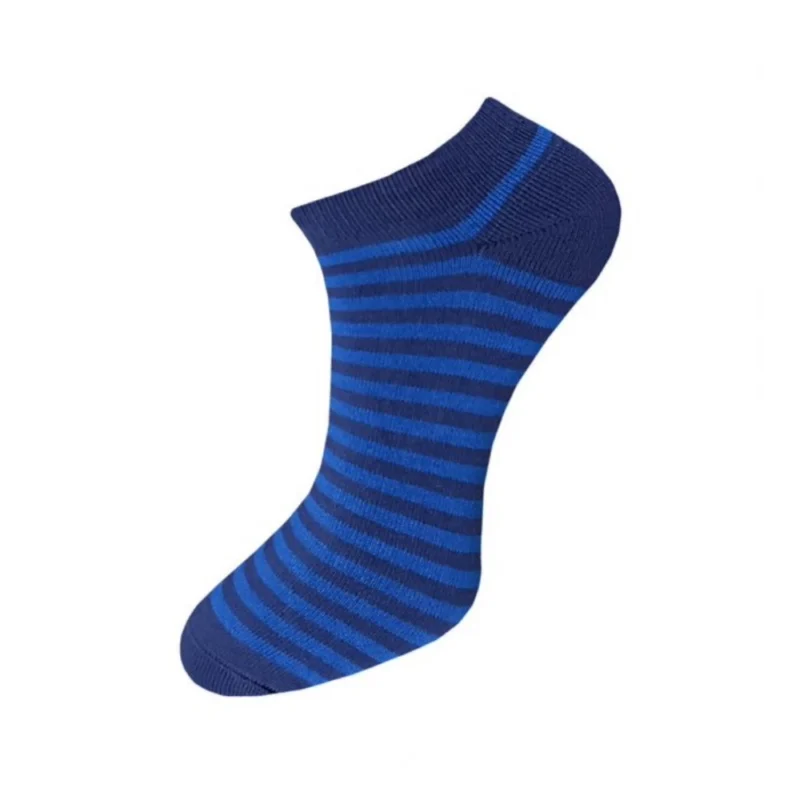 Alternative view of 3_Pair Set Unisex Casual Cotton Striped Ankle Length Socks (Multicolor)