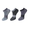 3_Pair Set Unisex Casual Cotton Solid Ankle Length Socks (Multicolor)