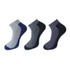 3_Pair Set Unisex Casual Cotton Solid Ankle Length Socks (Multicolor)