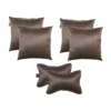 Pack Of_6 Polyester Solid Car Pillow Sets (Grey, Size:?12x12 In)