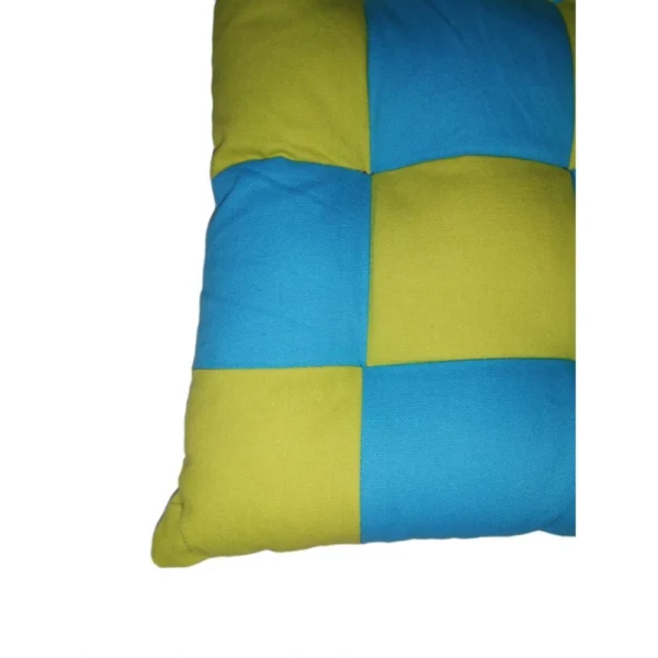 Cotton Blended Solid Chair Cushions (Rama & Green, Size:?16x16 In) - Image 2