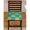 Cotton Blended Solid Chair Cushions (Rama & Green, Size:?16x16 In)