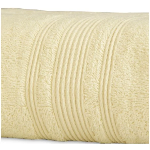 Cotton Solid Bath Towels (Cream, Size:?35x71 In) - Image 2