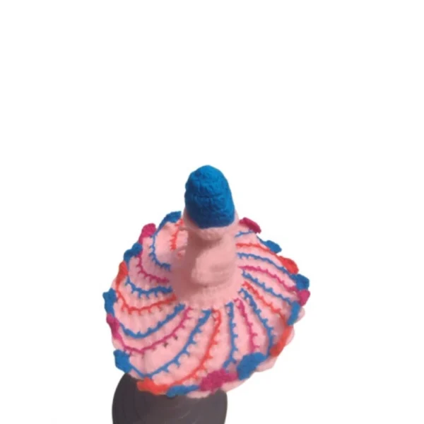 Laddu Gopal Tharad Dress Size: 0 To 6 (Baby Pink) - Image 3