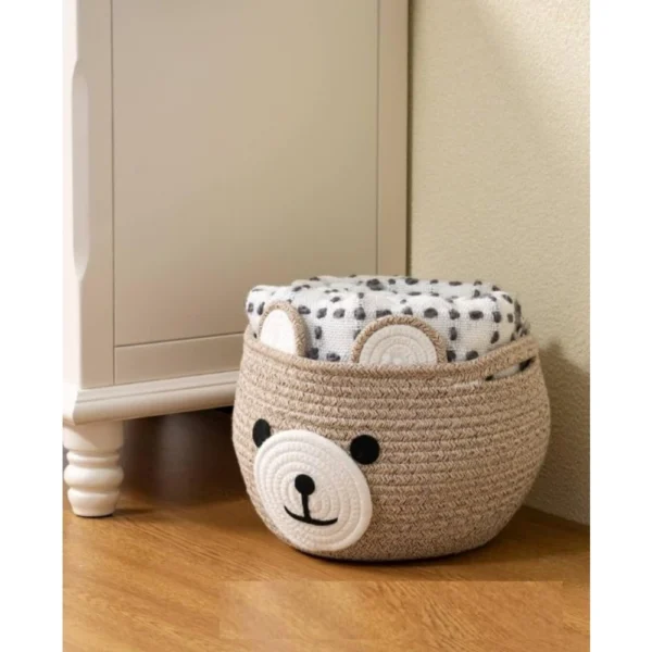Cotton Bear Shaped Storage Baskets Pack of 1 (Mix) - Image 2