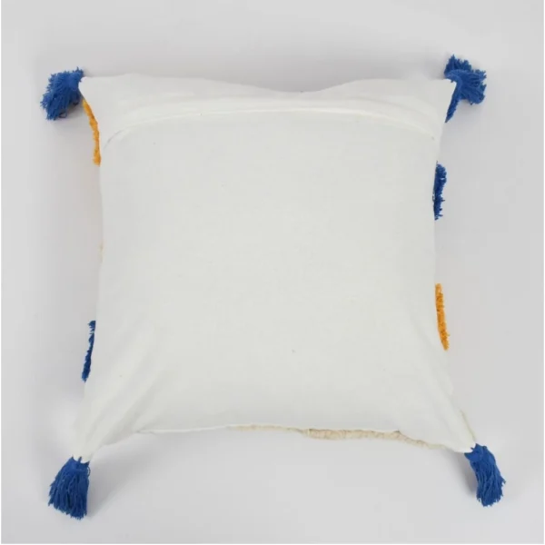 Cotton Tufted Cushion Pillow Cover 16x16 Inch Pack of 2 (CutSatal) - Image 2