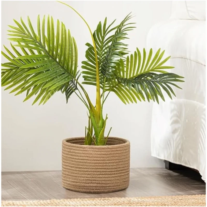 Alternative view of Cotton Storage Rope Woven Baskets 9x7 Inch Pack of 1 (Beige)