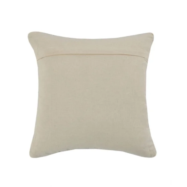 Cotton Handcrafted Pit Loom Cushion Cover 16x16 Inch Pack of 2 (Red Cream) - Image 2
