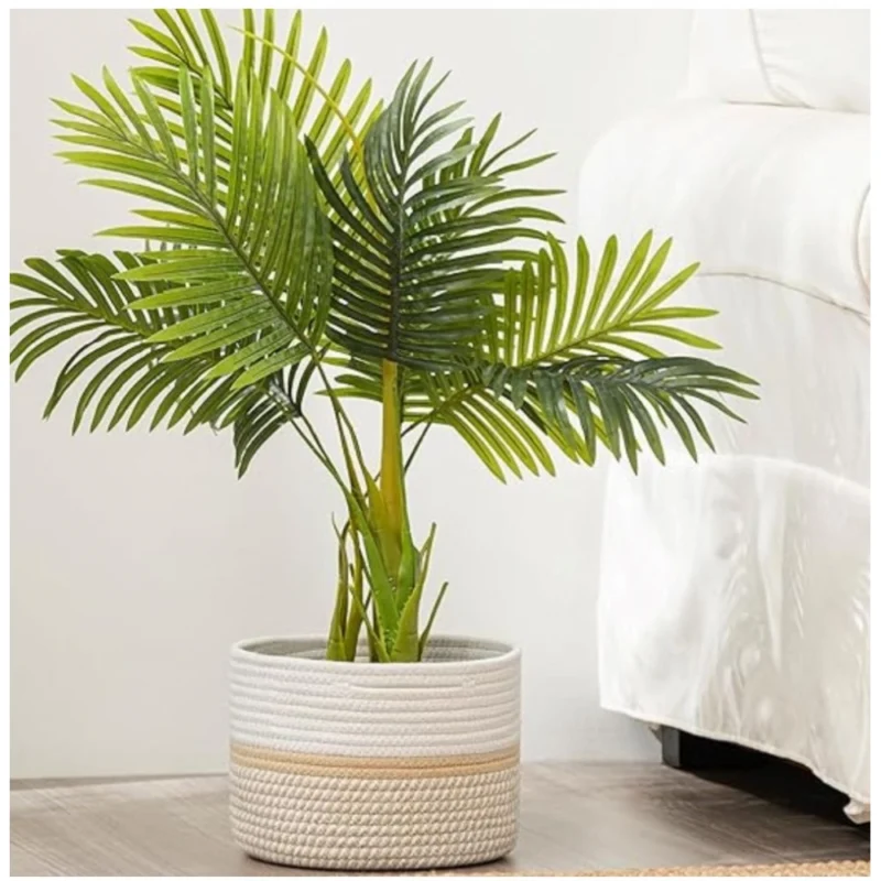 Alternative view of Cotton Storage Rope Woven Baskets 9x7 Inch Pack of 1 (Beige)