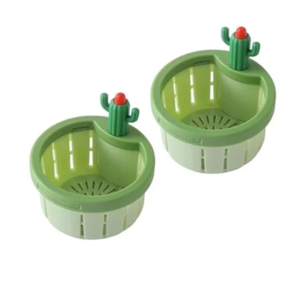 2Pcs Plastic Kitchen Sink Drain Strainer (Multicolor)