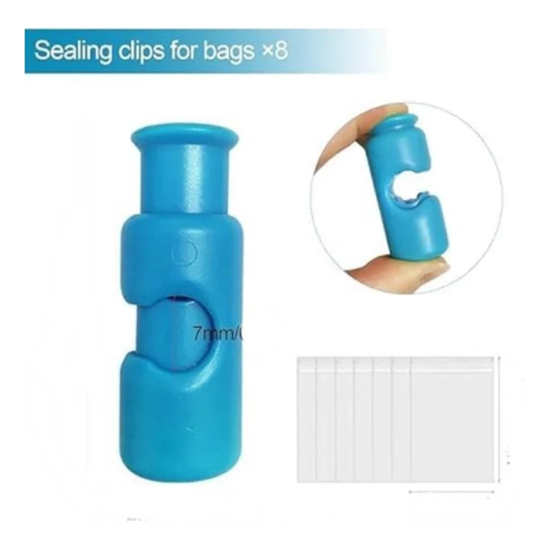 Alternative view of 6Pcs Plastic Food Bag Sealing Clips (Multicolor)