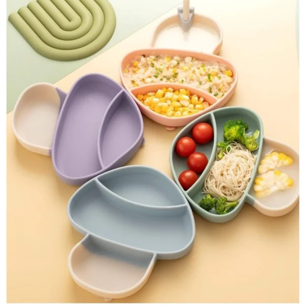 Silicon Mushroom Children Plate Tablewar (Multicolor) - Image 2