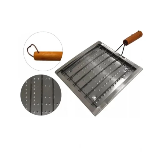 Steel Desk Tabletop Outdoor Stainless Steel Mini Smoker (Silver) - Image 2