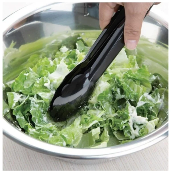 Steel Kitchen Serving Food Salad (Black) - Image 3