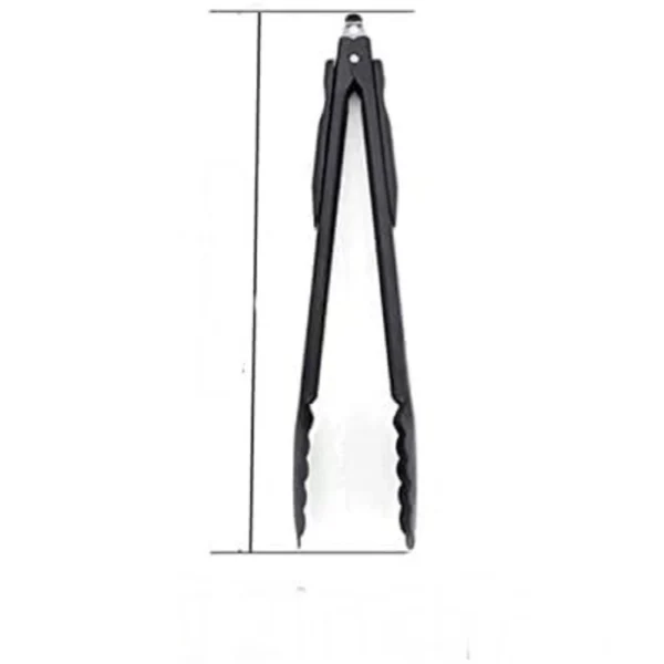 Steel Kitchen Serving Food Salad (Black) - Image 2