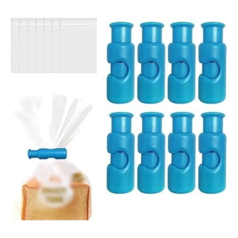 6Pcs Plastic Food Bag Sealing Clips (Multicolor)
