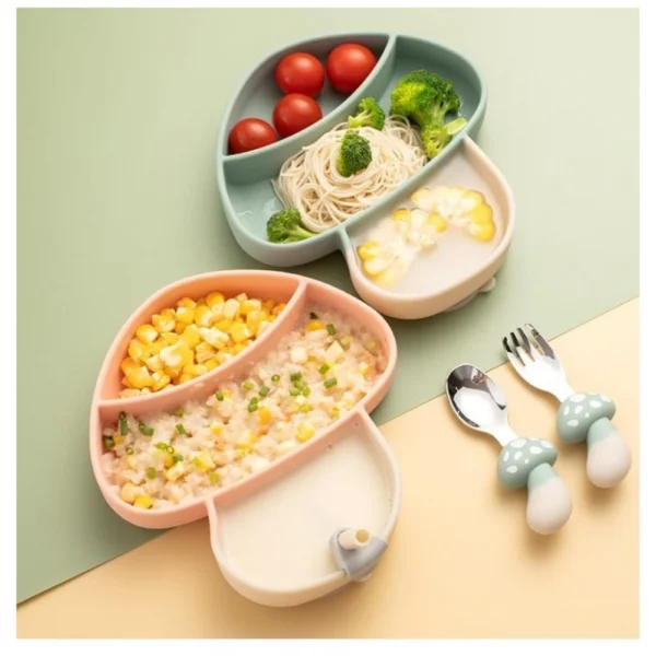 Silicon Mushroom Children Plate Tablewar (Multicolor) - Image 3