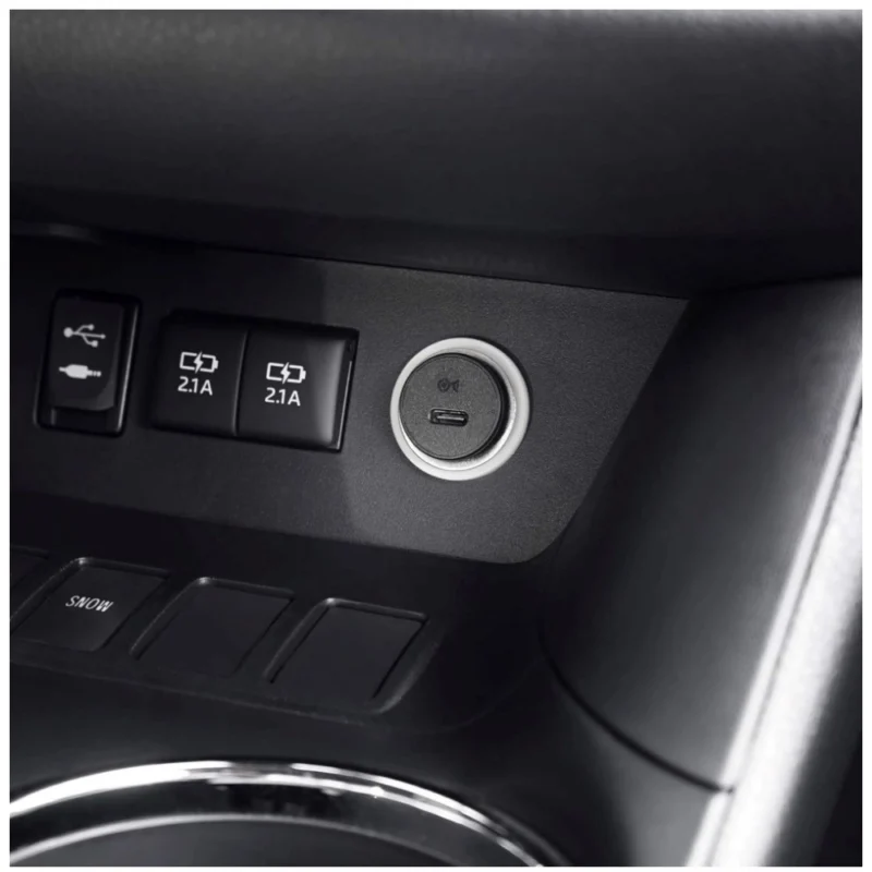 Alternative view of Plastic USB-C Car Charger Adapter (Black)