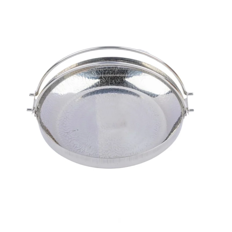 Steel Stainless Steam Bowl with Ergonomic (Silver)