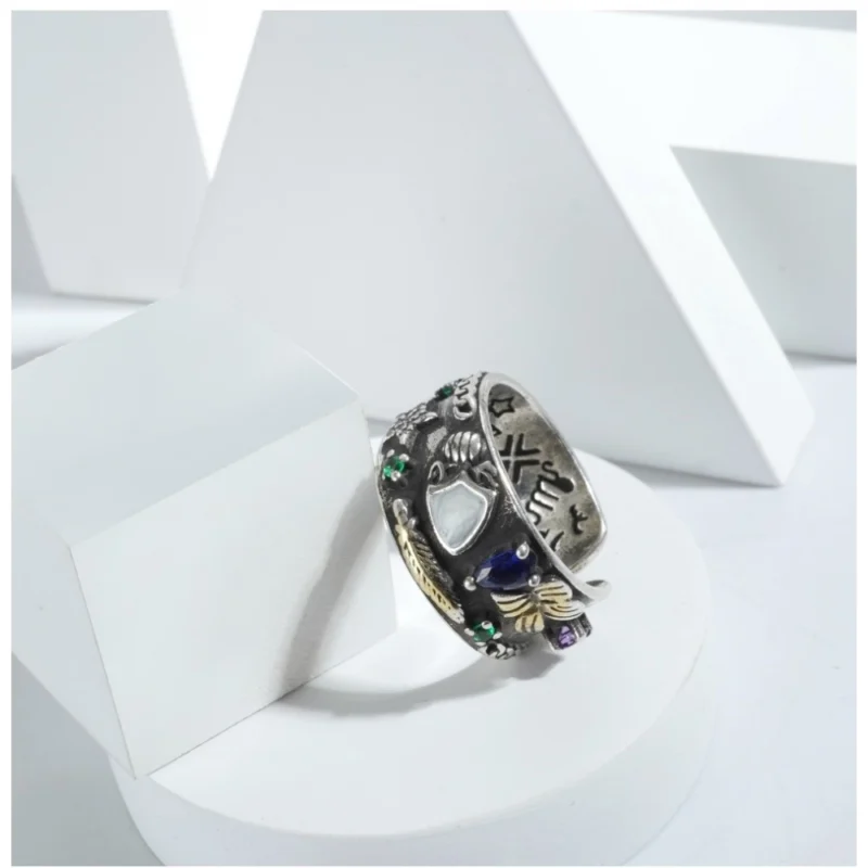 Alternative view of Stainless Steel Imported High-Quality Office Wear Freesize Ring (Silver Plated)