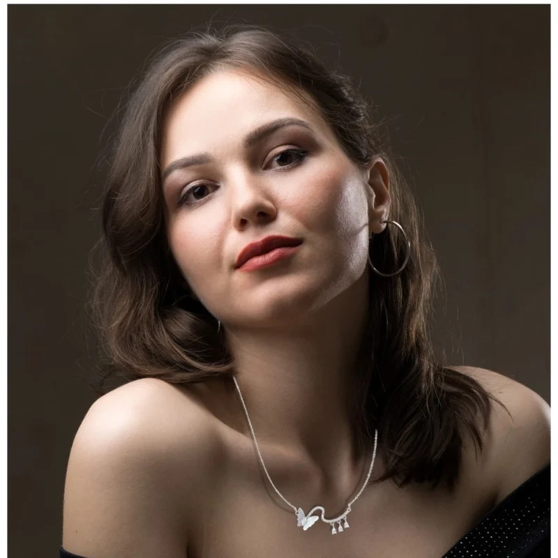 Alternative view of Women's Stainless Steel Imported Stanless Steel Pendent Chain (Silver Plated)