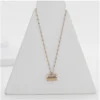 Women's Stainless Steel Mini Suitcase Pendent Delicate Chain (Gold Plated)