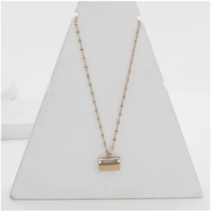Women's Stainless Steel Mini Suitcase Pendent Delicate Chain (Gold Plated)