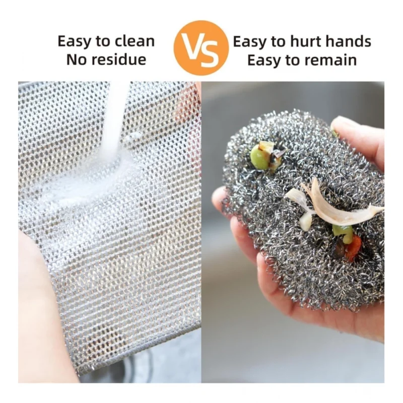 Alternative view of Polyester Two Layer Non Scratch Dish Wash Cloth Pack of 10 (Multicolor)