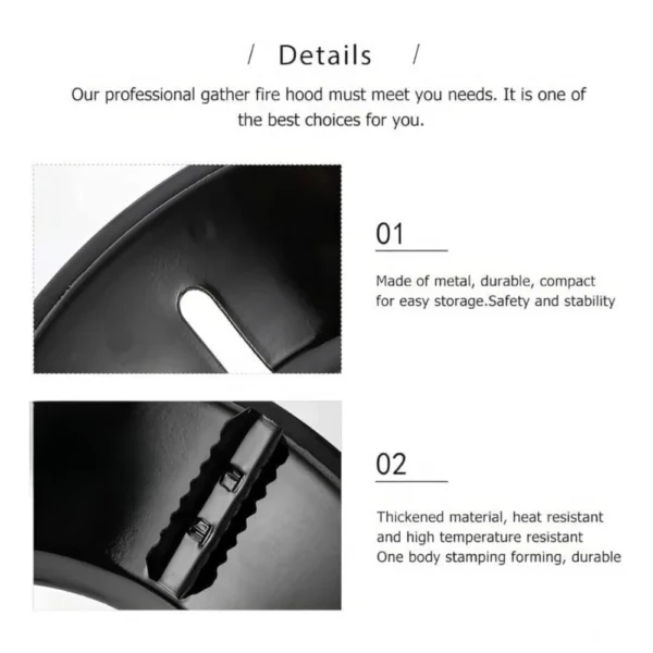 Metal Gas Saver Burner Stand Pack of 1 (Black) - Image 2