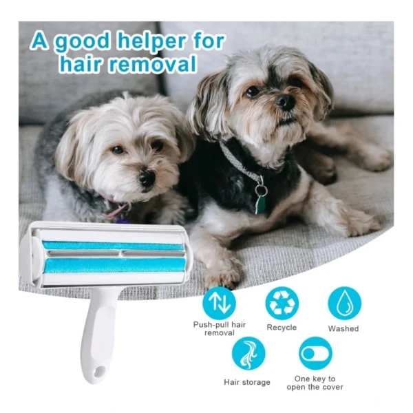 Plastic Dog Hair Remover Roller (Blue) - Image 2