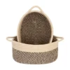 Cotton Basket 2 Pcs Storage Basket For Clothes (Brown)