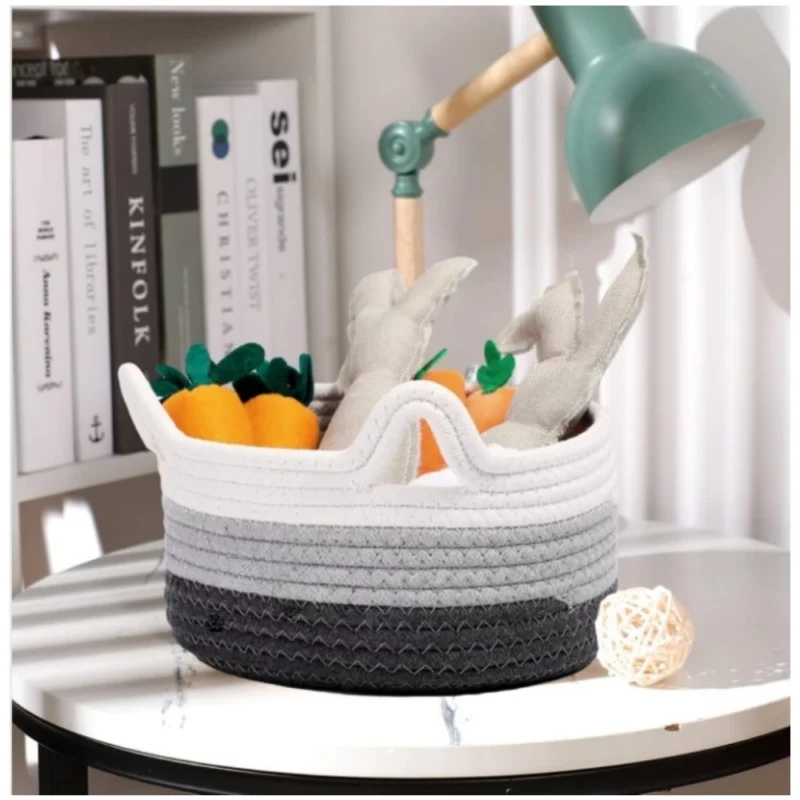 Alternative view of Cotton Cat Basket Inch Pack of 1 Storage Basket For Clothes (Multicolor)