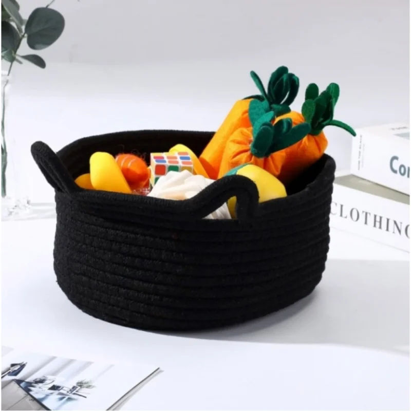 Alternative view of Cotton Cat Basket Inch Pack of 1 Storage Basket For Clothes (Black)