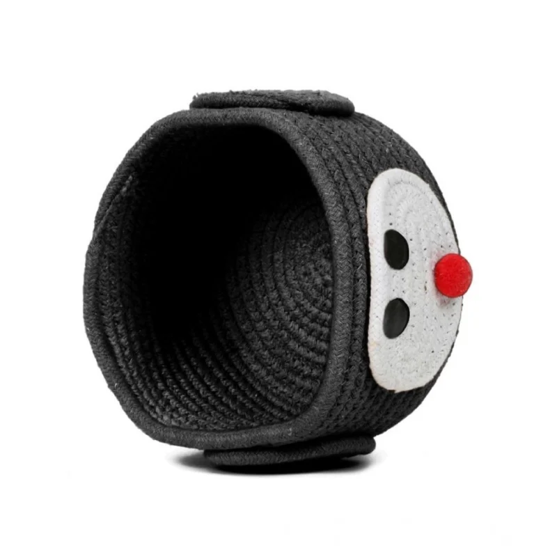 Alternative view of Cotton Pen Holder Pack of 1 Storage Basket For Clothes (Black)