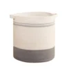 Cotton Basket Pack of 1 Storage Basket For Clothes (Grey)
