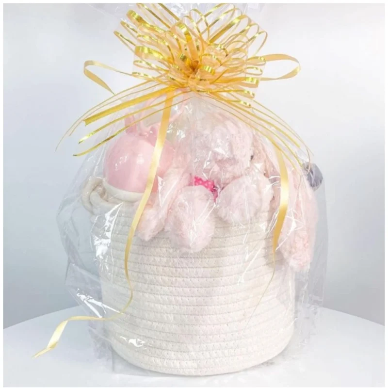 Alternative view of Cotton White Inch Pack of 1 Storage Basket For Clothes (White)