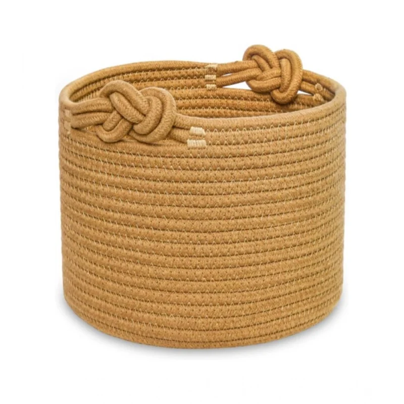 Alternative view of Cotton Brown Basket Inch Pack of 1 Storage Basket For Clothes (Brown)