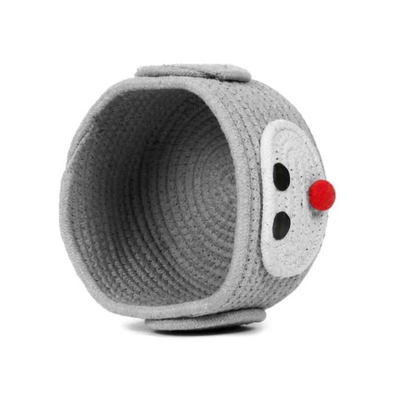 Alternative view of Cotton Pan Holder Pack of 1 Storage Basket For Clothes (Grey)