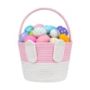 Cotton Toys Bucket Pack of 1 Storage Basket For Clothes (Pink)