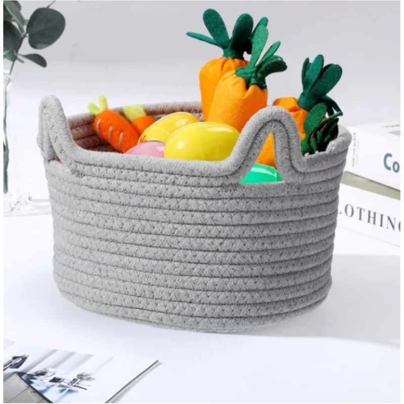 Alternative view of Cotton Cat Basket Inch Pack of 1 Storage Basket For Clothes (Grey)