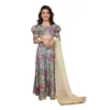 Girl's Chiffon Printed Lehenga Choli Set (Multicolor)