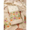 Women's Banarasi Silk Printed Unstitched Salwar Suit Material With Dupatta (White, 3Mtrs)