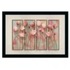 Flower Painting Vinyl Sparkle Coated with Synthetic Photo Frame (Multicolor)