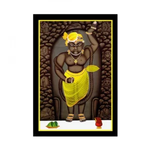 Shrinathji Painting with Synthetic Photo Frame (Multicolor)