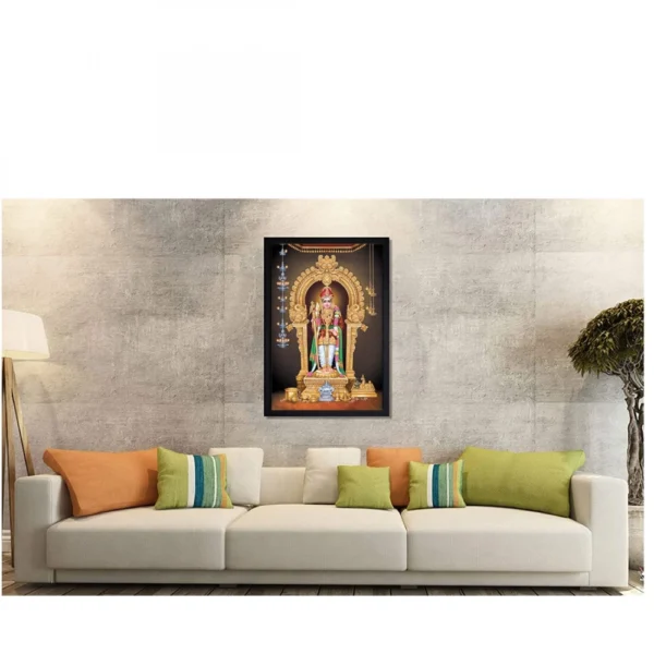 Murugan Painting with Synthetic Photo Frame (Multicolor) - Image 2
