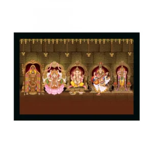 Tirupati Balaji, Venkateshwara Painting with Synthetic Photo Frame (Multicolor)