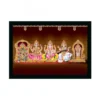 Tirupati Balaji Painting with Synthetic Photo Frame (Multicolor)