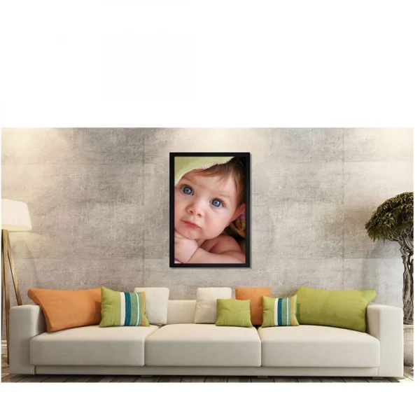 Baby Photo Painting with Synthetic Photo Frame (Multicolor) - Image 2