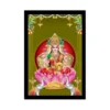 Maa Laxmi Ji Painting with Synthetic Photo Frame (Multicolor)