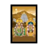 Tirupati Balaji Painting with Synthetic Photo Frame (Multicolor)